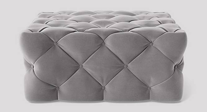 Winston Ottoman Color in T Blue (Grey) by Urban Ladder - Design 1 Side View - 856698