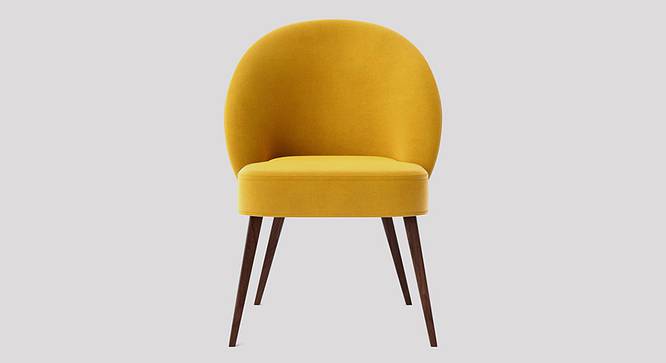 Toled Accent chair Velvet in Maroon Color (Yellow) by Urban Ladder - Design 1 Side View - 856699