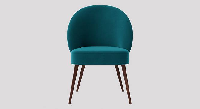Toled Accent chair Velvet in Maroon Color (Teal Blue) by Urban Ladder - Design 1 Side View - 856701