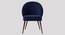 Toled Accent chair Velvet in Maroon Color (Navy Blue) by Urban Ladder - Design 1 Side View - 856703