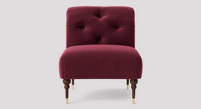 Tybalt Accent chair Velvet in Maroon Color (Maroon) by Urban Ladder - Design 1 Side View - 856717