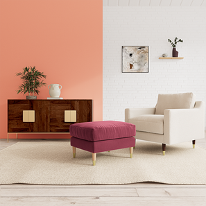 home lifestylez Rieti Fabric Ottoman-picture-12