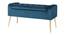 GIgel 2 Seater Ottoman with Storage Color in Navy Blue (Navy Blue) by Urban Ladder - Front View Design 1 - 856748