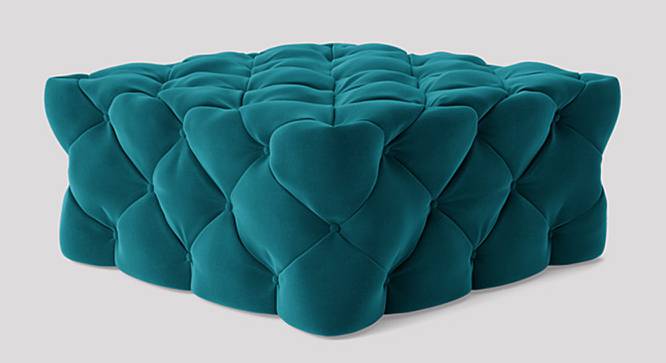 Winston Ottoman Color in T Blue (Teal Blue) by Urban Ladder - Front View Design 1 - 856749