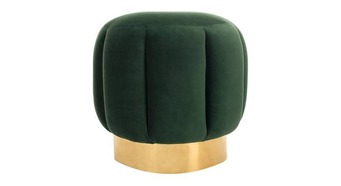 Gilbert Ottoman Color in Dark Grey (Green) by Urban Ladder - Front View Design 1 - 856760