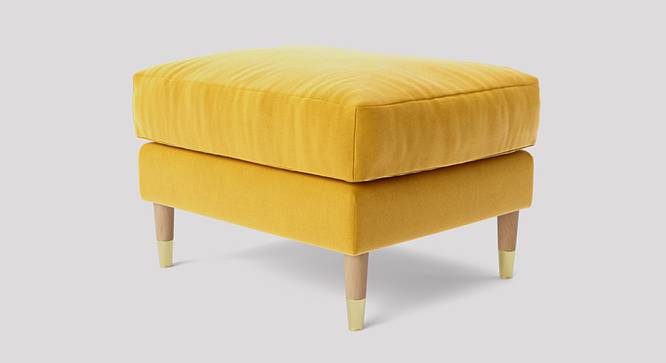 Rieti Ottoman Color in T Blue (Yellow) by Urban Ladder - Front View Design 1 - 856802