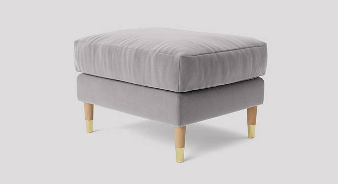 Rieti Ottoman Color in T Blue (Grey) by Urban Ladder - Front View Design 1 - 856804