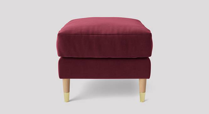 Rieti Ottoman Color in T Blue (Maroon) by Urban Ladder - Design 1 Side View - 856806
