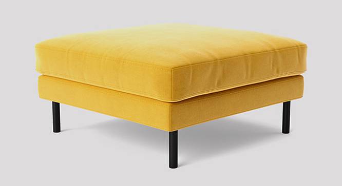 Munich Ottoman Color in Cream (Yellow) by Urban Ladder - Front View Design 1 - 856811
