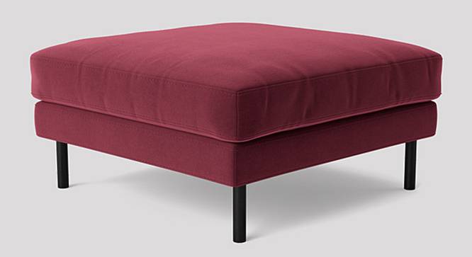 Munich Ottoman Color in Cream (Maroon) by Urban Ladder - Front View Design 1 - 856812