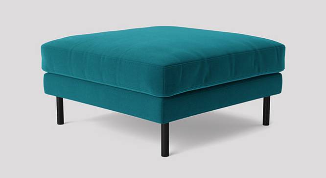 Munich Ottoman Color in Cream (Teal Blue) by Urban Ladder - Front View Design 1 - 856817