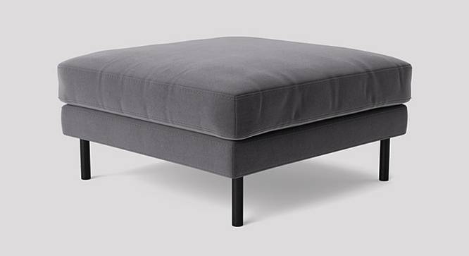 Munich Ottoman Color in Cream (Dark Grey) by Urban Ladder - Front View Design 1 - 856818
