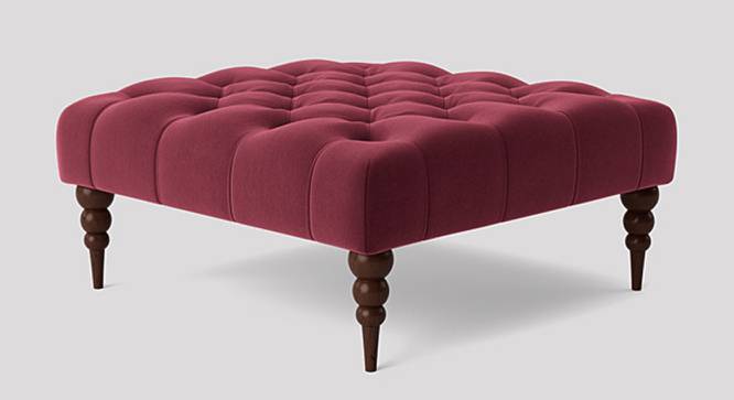 Polen Ottoman Color in Black (Maroon) by Urban Ladder - Front View Design 1 - 856822
