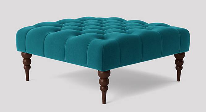 Polen Ottoman Color in Black (Teal Blue) by Urban Ladder - Front View Design 1 - 856832