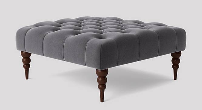 Polen Ottoman Color in Black (Dark Grey) by Urban Ladder - Front View Design 1 - 856834