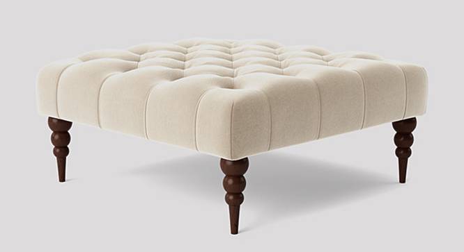 Polen Ottoman Color in Black (Cream) by Urban Ladder - Front View Design 1 - 856836
