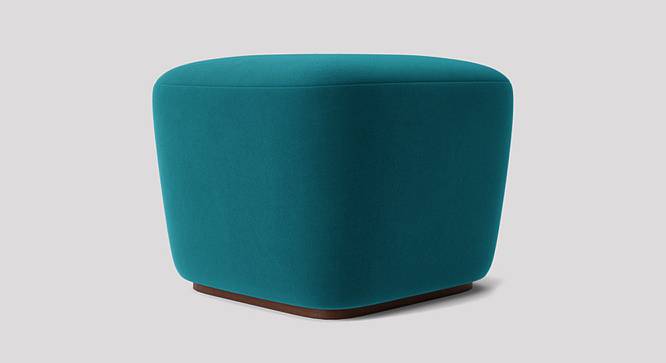 Rolex Ottoman Color in T Blue (Teal Blue) by Urban Ladder - Front View Design 1 - 856881