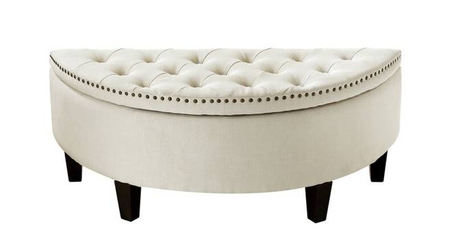 Replon 2 Seater Ottoman with Storage Color in Cream (Cream) by Urban Ladder - Front View Design 1 - 856902