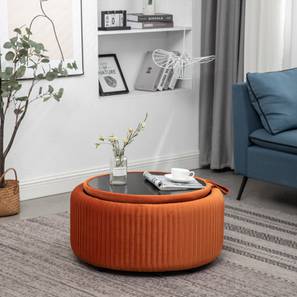 Loofy Ottoman with Strage Color in Black-image-8