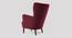 Ludwi Accent chair Velvet in Maroon Color (Maroon) by Urban Ladder - Ground View Design 1 - 856930