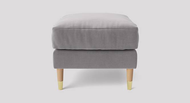 Rieti Ottoman Color in T Blue (Grey) by Urban Ladder - Design 1 Side View - 856931