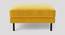 Munich Ottoman Color in Cream (Yellow) by Urban Ladder - Design 1 Side View - 856938