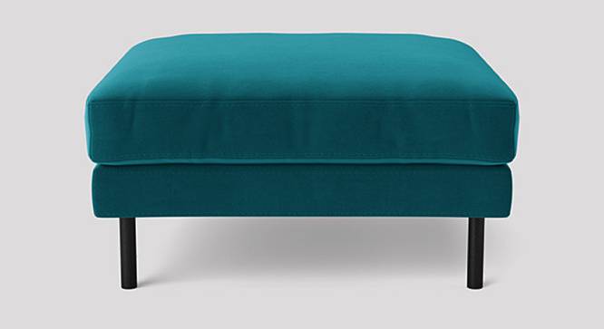 Munich Ottoman Color in Cream (Teal Blue) by Urban Ladder - Design 1 Side View - 856950