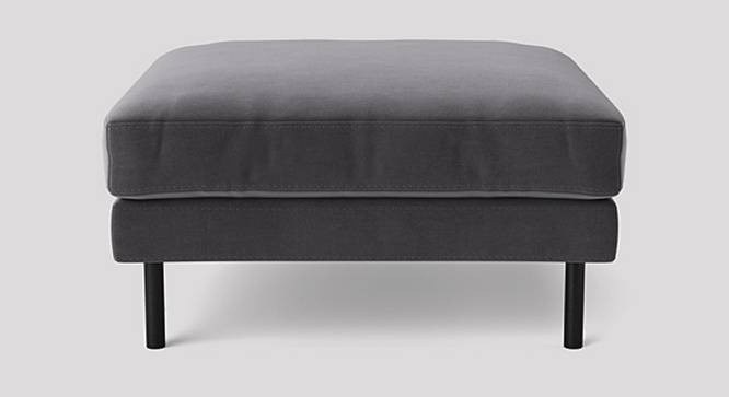 Munich Ottoman Color in Cream (Dark Grey) by Urban Ladder - Design 1 Side View - 856952