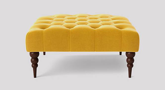 Polen Ottoman Color in Black (Yellow) by Urban Ladder - Design 1 Side View - 856960
