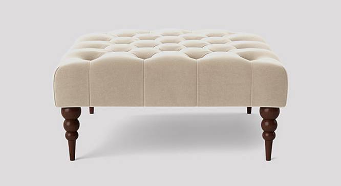 Polen Ottoman Color in Black (Cream) by Urban Ladder - Design 1 Side View - 856985