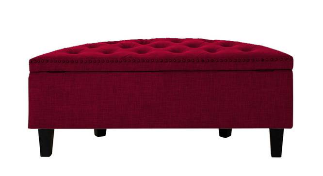Replon 2 Seater Ottoman with Storage Color in Cream (Maroon) by Urban Ladder - Design 1 Side View - 857032