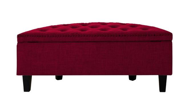 Replon 2 Seater Ottoman with Storage Color in Cream (Maroon) by Urban Ladder - Design 1 Side View - 857032