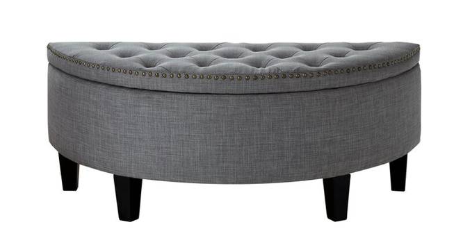 Replon 2 Seater Ottoman with Storage Color in Cream (Grey) by Urban Ladder - Design 1 Side View - 857033