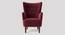 Ludwi Accent chair Velvet in Maroon Color (Maroon) by Urban Ladder - Design 1 Side View - 857039