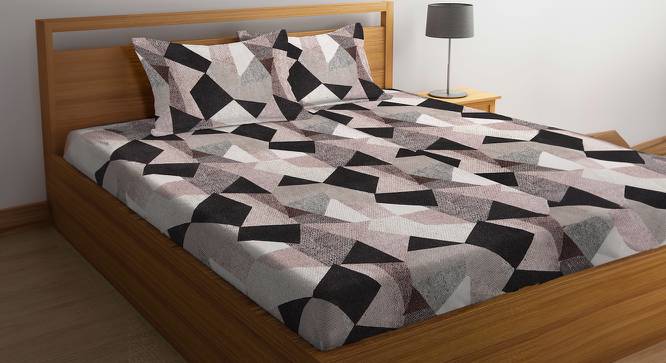 Double Bedsheet-KLBS-2035-Multi (King Size, Multicolor) by Urban Ladder - Front View Design 1 - 857247