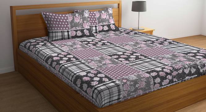 Double Bedsheet-KLBS-2046-Multi (King Size, Multicolor) by Urban Ladder - Front View Design 1 - 857253