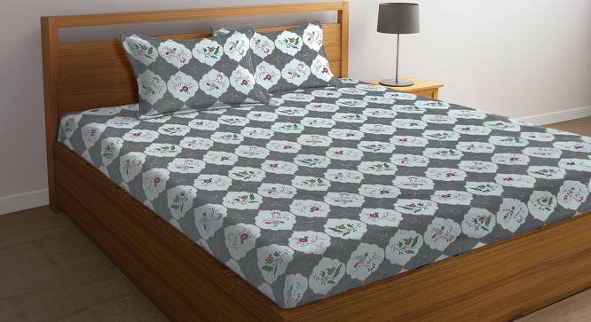 Double Bedsheet-KLBS-2048-Multi (King Size, Multicolor) by Urban Ladder - Front View Design 1 - 857254