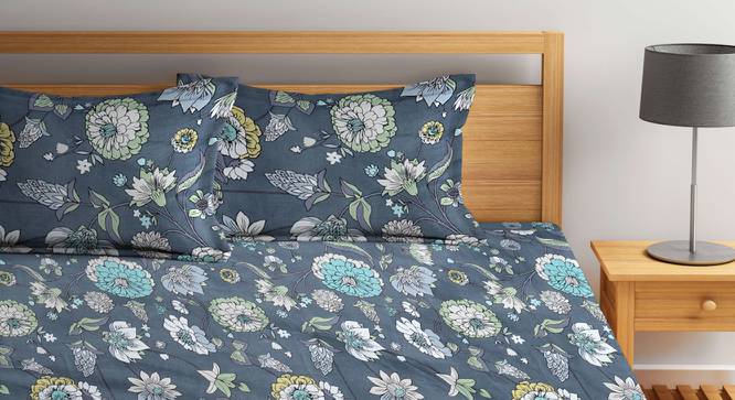 Double Bedsheet-KLBS-2030-Multi (King Size, Multicolor) by Urban Ladder - Design 1 Side View - 857401