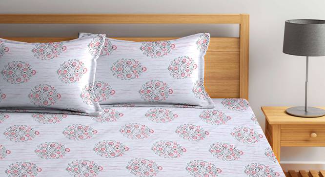 Double Bedsheet-KLBS-2031-Multi (King Size, Multicolor) by Urban Ladder - Design 1 Side View - 857403