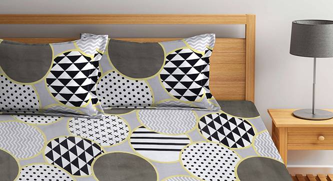 Double Bedsheet-KLBS-2174-Multi (Queen Size, Multicolor) by Urban Ladder - Design 1 Side View - 857515