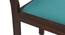 Latt Upholstered Bench (Mahogany Finish, With Blue Upholstery Configuration) by Urban Ladder - Close View Design 1 - 85753