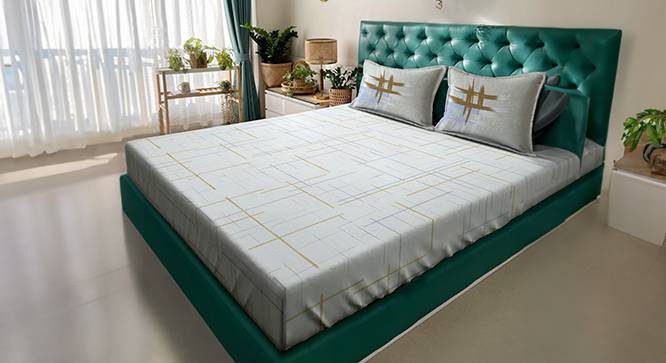 Double Bedsheet-KLBS-2137-Multi (King Size, Multicolor) by Urban Ladder - Front View Design 1 - 857582