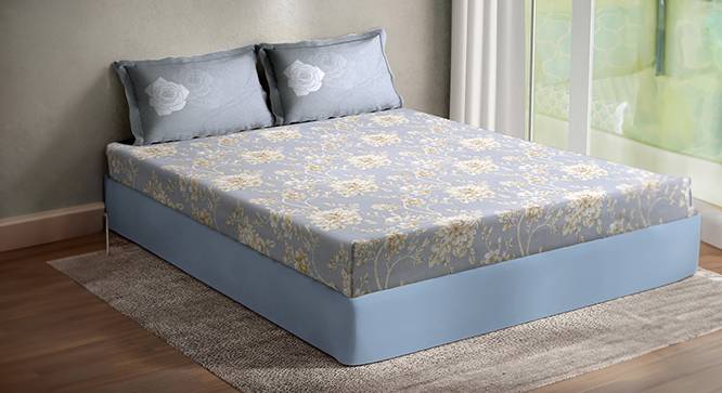Double Bedsheet-KLBS-2140-Grey (Grey, King Size) by Urban Ladder - Front View Design 1 - 857637