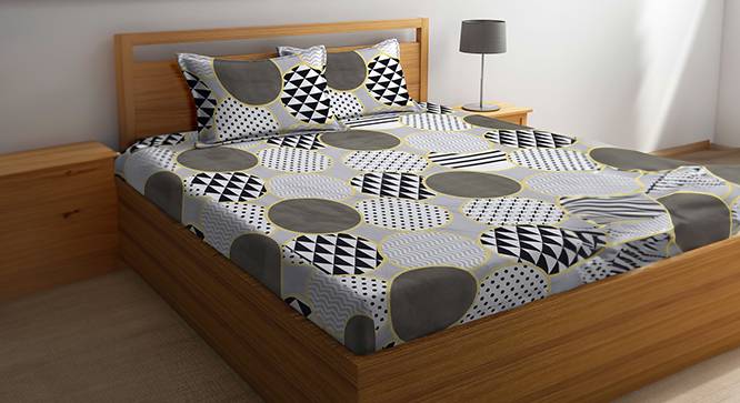 Double Bedsheet-KLBS-2174-Multi (Queen Size, Multicolor) by Urban Ladder - Front View Design 1 - 857642