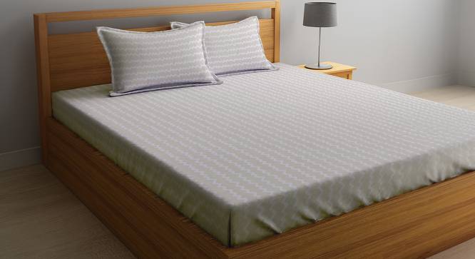 Double Bedsheet-KLBS-2113-Beige (Beige, Queen Size) by Urban Ladder - Front View Design 1 - 857921