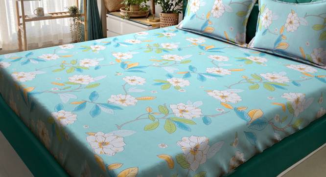 Double Bedsheet-KLBS-2119-Multi (Queen Size, Multicolor) by Urban Ladder - Front View Design 1 - 857926