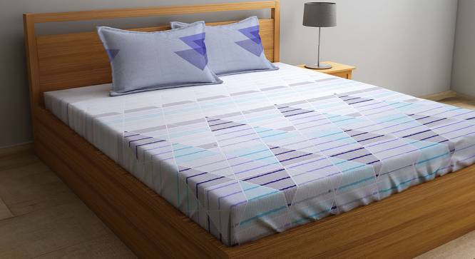 Double Bedsheet-KLBS-2130-Multi (King Size, Multicolor) by Urban Ladder - Front View Design 1 - 857935