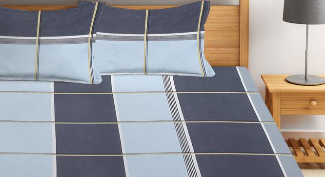 Double Bedsheet-KLBS-2083-Multi (Queen Size, Multicolor) by Urban Ladder - Design 1 Side View - 857945