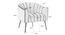 Jella Accent Chair (Blue) by Urban Ladder - Ground View Design 1 - 858094