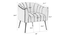 Jella Accent Chair (Orange) by Urban Ladder - Ground View Design 1 - 858095